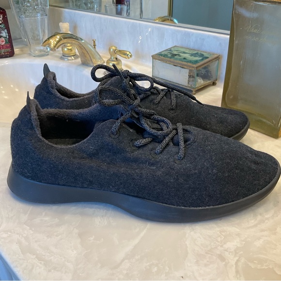 Allbirds Men's Wool Runners CLASSICS: Natural Black (Black Sole), Size 12 - Picture 7 of 13